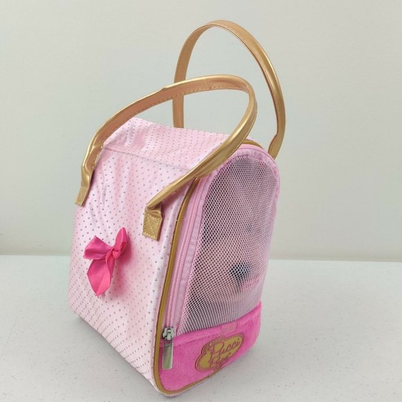 Pucci Pups Cocker Spaniel Plush Puppy & Golden Dot Glam Bag - Picture 9 of 10